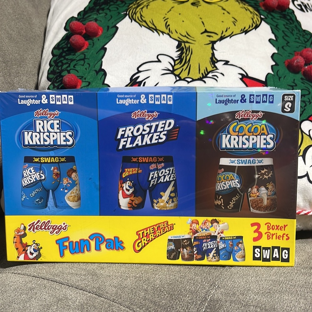 ❌SOLD❌ 🥣☠️Swag Kellogg’s Fun Pack Boxers☠️🥣 - Picture 3 of 10
